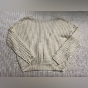 ASOS cream open back sweater NWOT